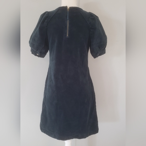 Universal Thread Green Corduroy Puff Sleeve Dress - Picture 6 of 15